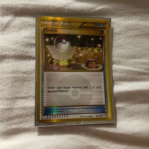 Pokemon secret Switch  golden rare Card